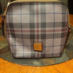Dooney & Bourke Gray and Blue Plaid Bag